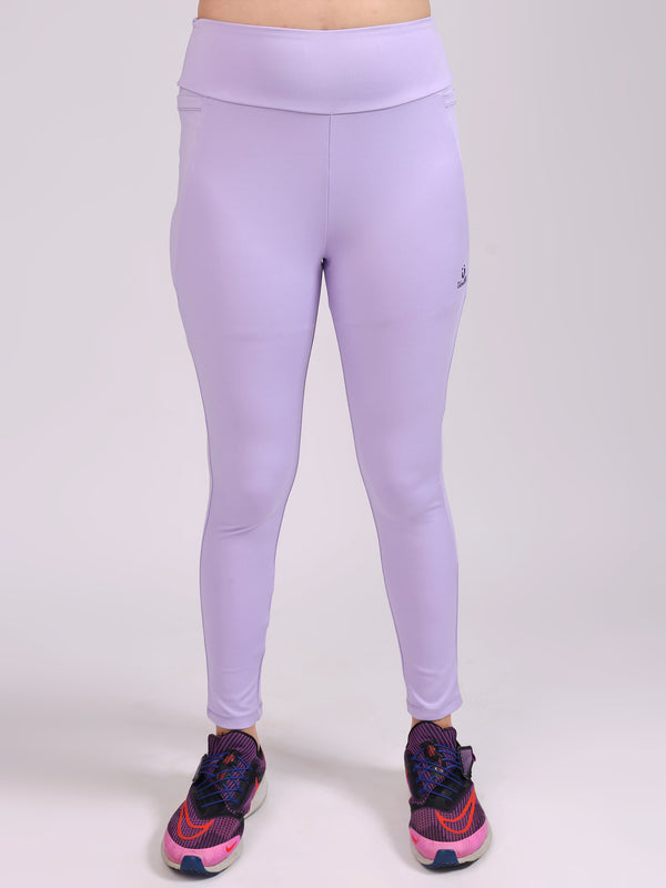 LAVENDER SOLID WOMENS LEGGINGS