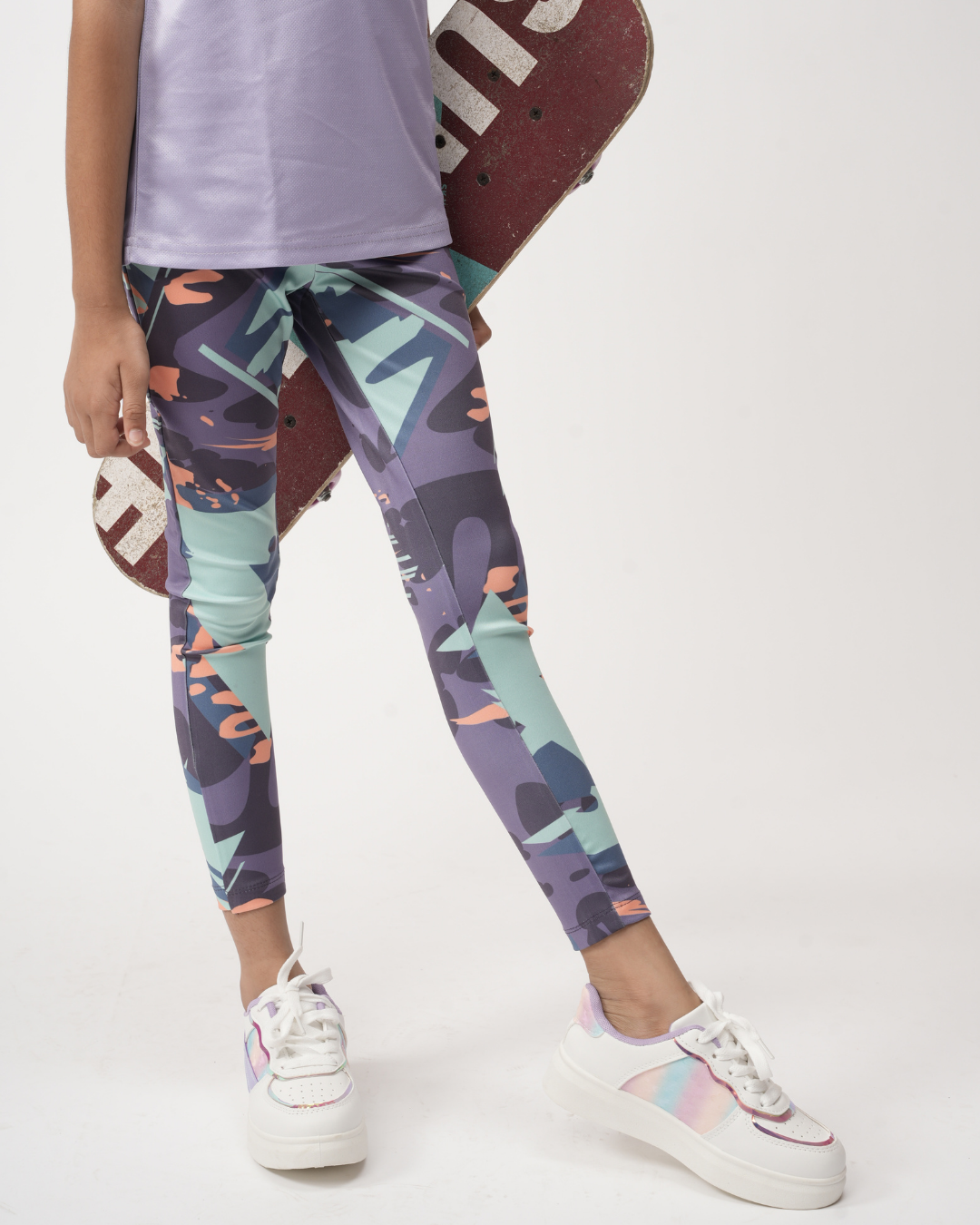 PURPLE AOP LEGGINGS