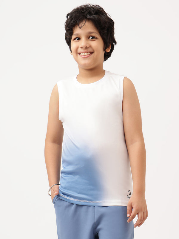 Boys Blue White Tank