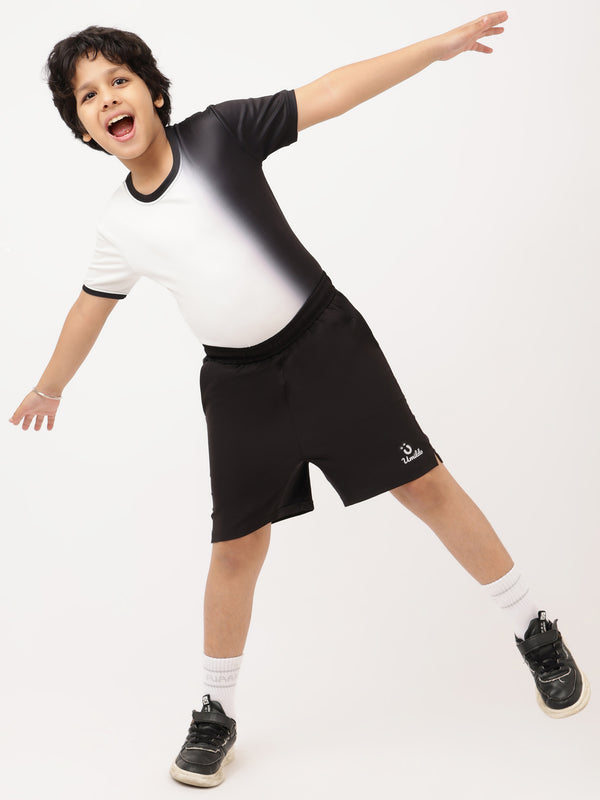Boys Black White Tshirt