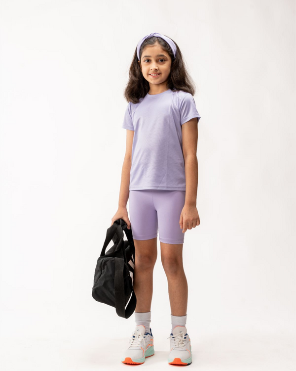 Lavender Cycling Shorts Set