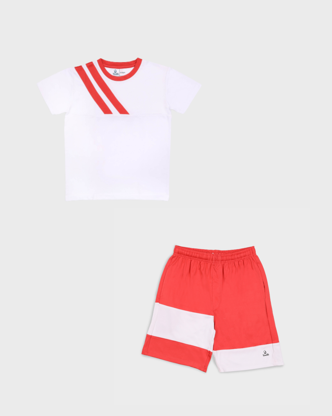 RED AND WHITE BLOCK ACTIVE SET