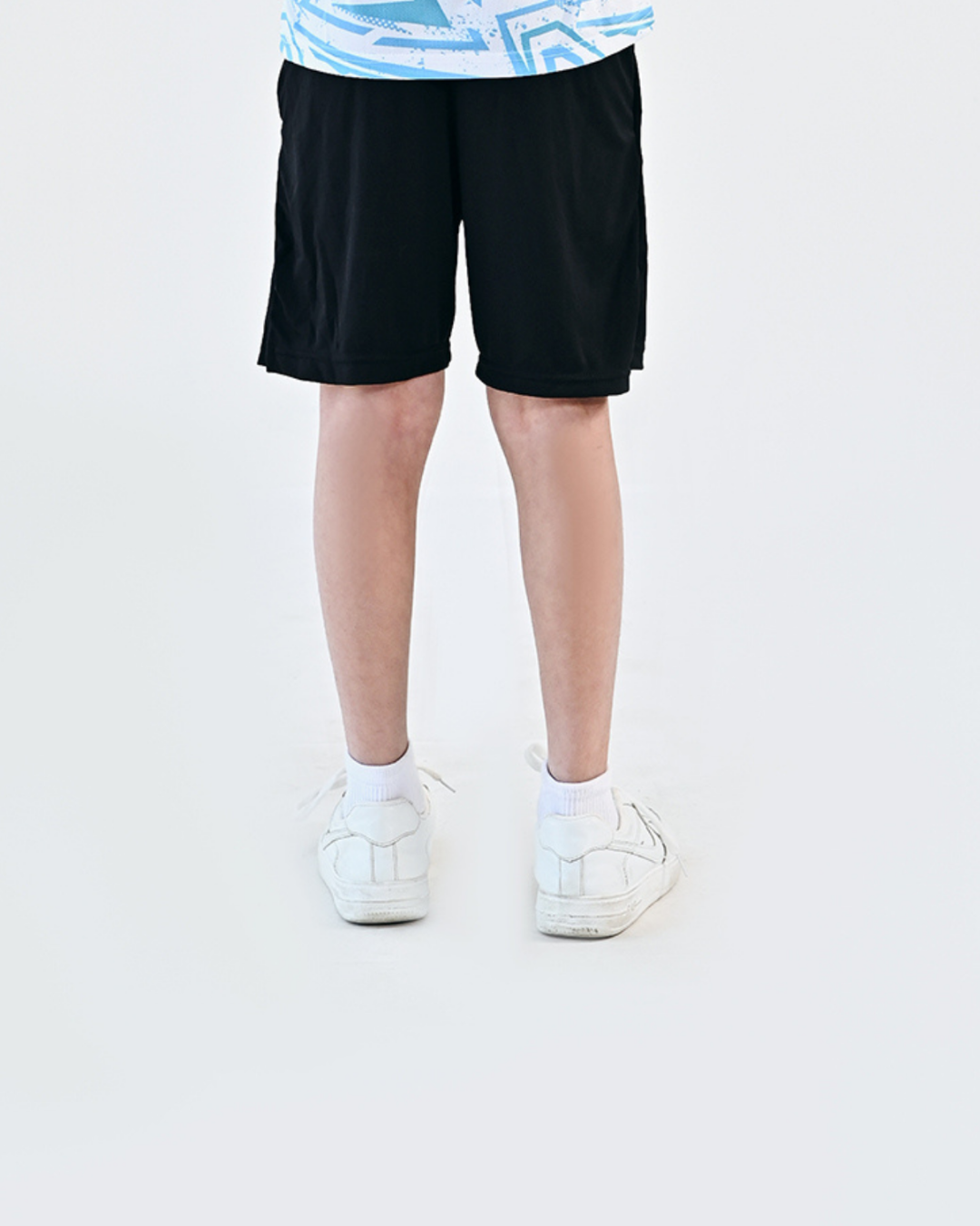 SOLID BLACK ACTIVE SHORTS