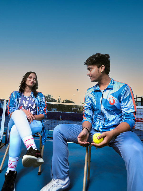 Unisex Indigo Swirl Jacket