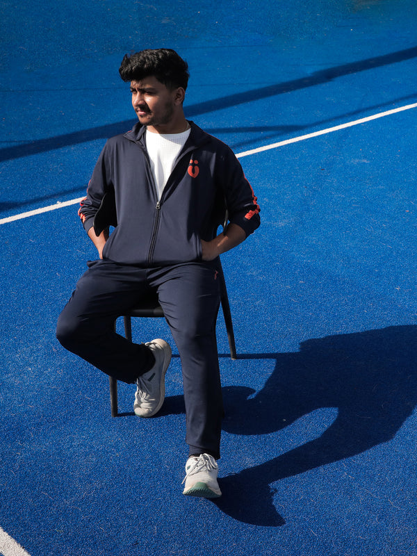 Mens Navy Blue Track Set