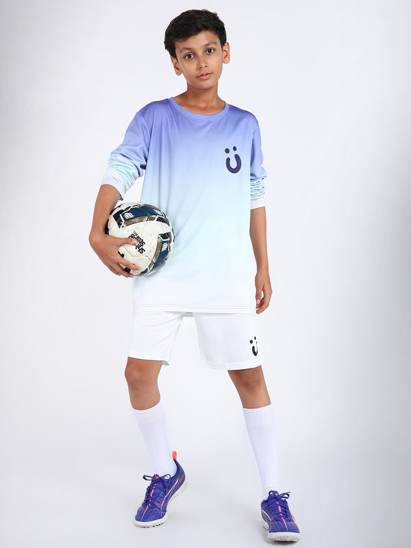 Boys Interbloom Full Sleeve T-Shirt and White Shorts Set