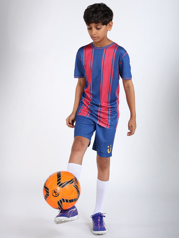 Boys Barcelona Football Jersey Set