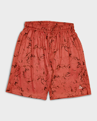 CORAL MARBLE ACTIVE SHORTS