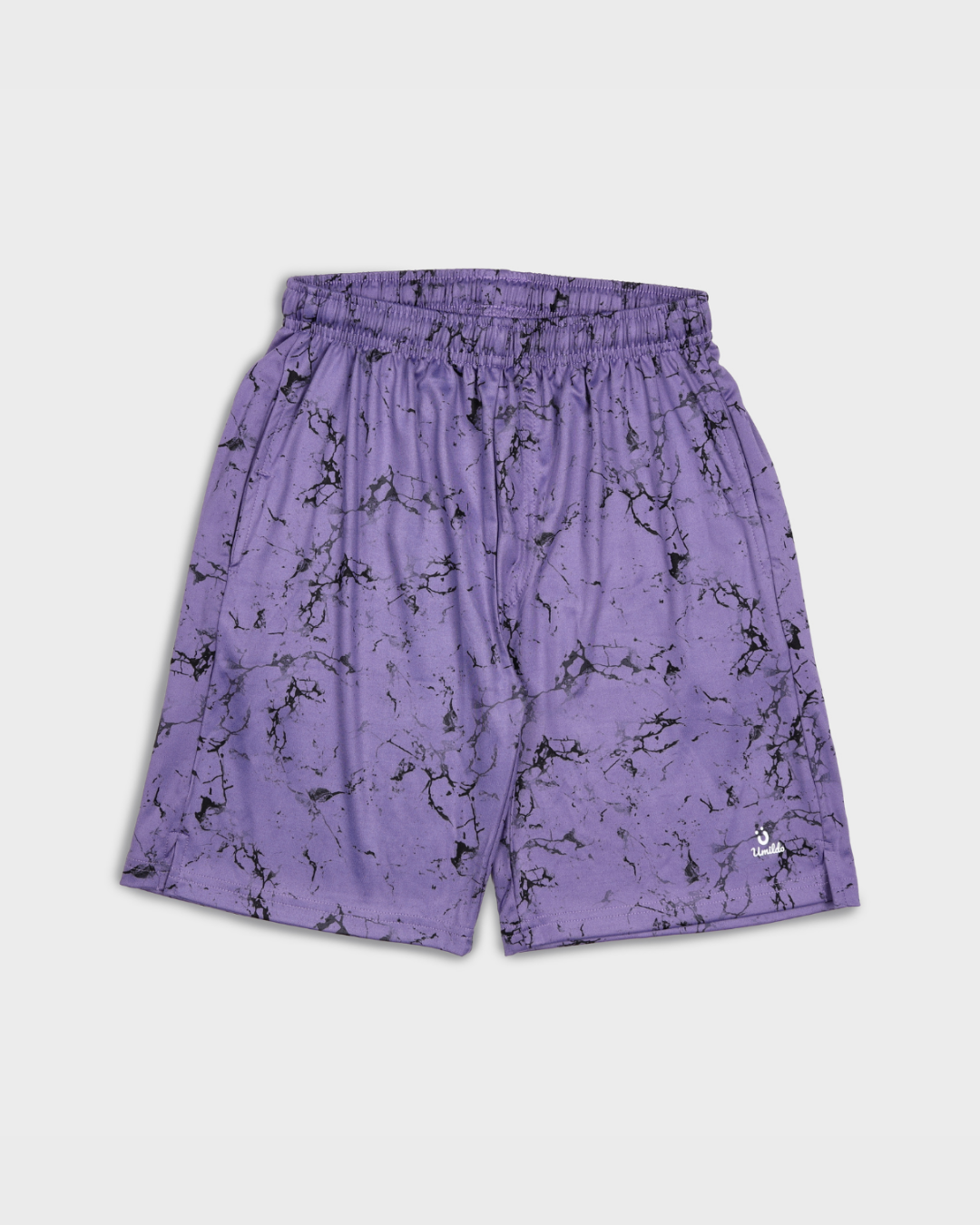 BERRY PURPLE MARBLE ACTIVE SHORTS