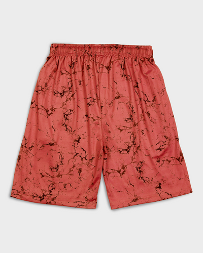 CORAL MARBLE ACTIVE SHORTS