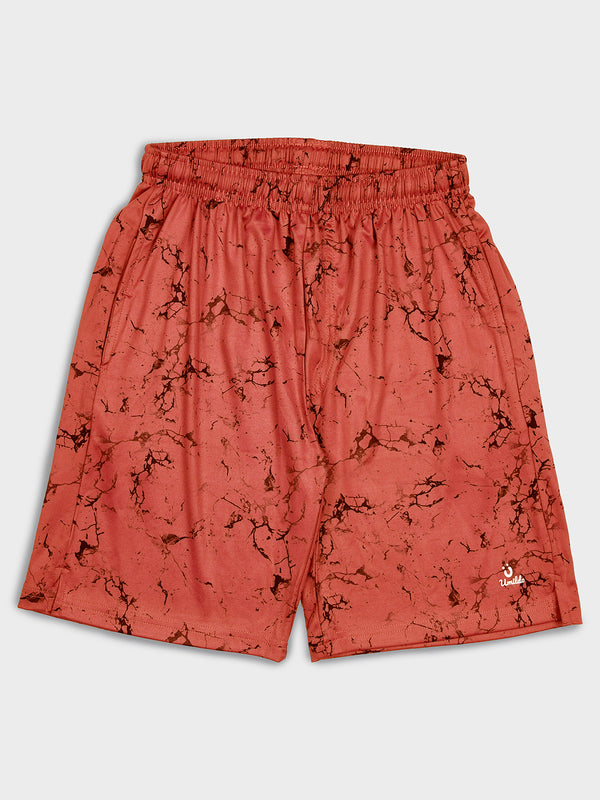 Coral Marble Active Shorts