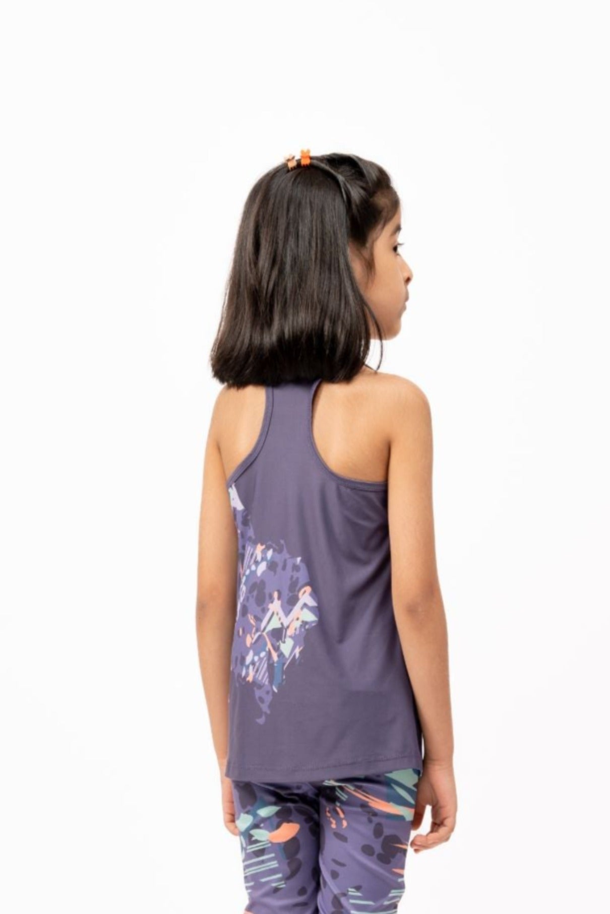 PURPLE AOP GIRLS TANK TOP