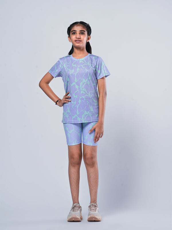 Green Lines Girls Cycling Sets