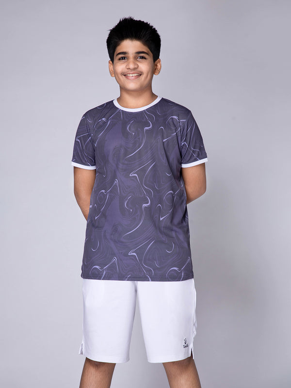 Purple Marble Active T-shirts