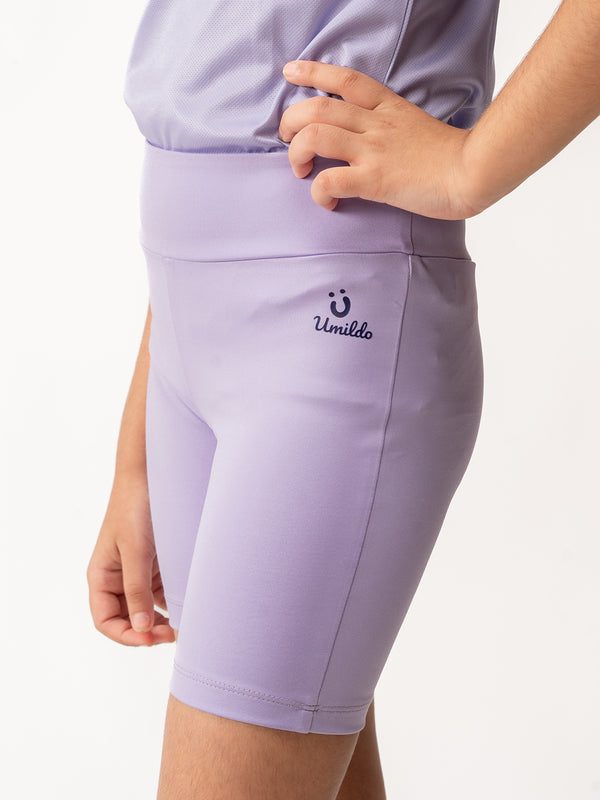 Lavender Girls Cycling Shorts