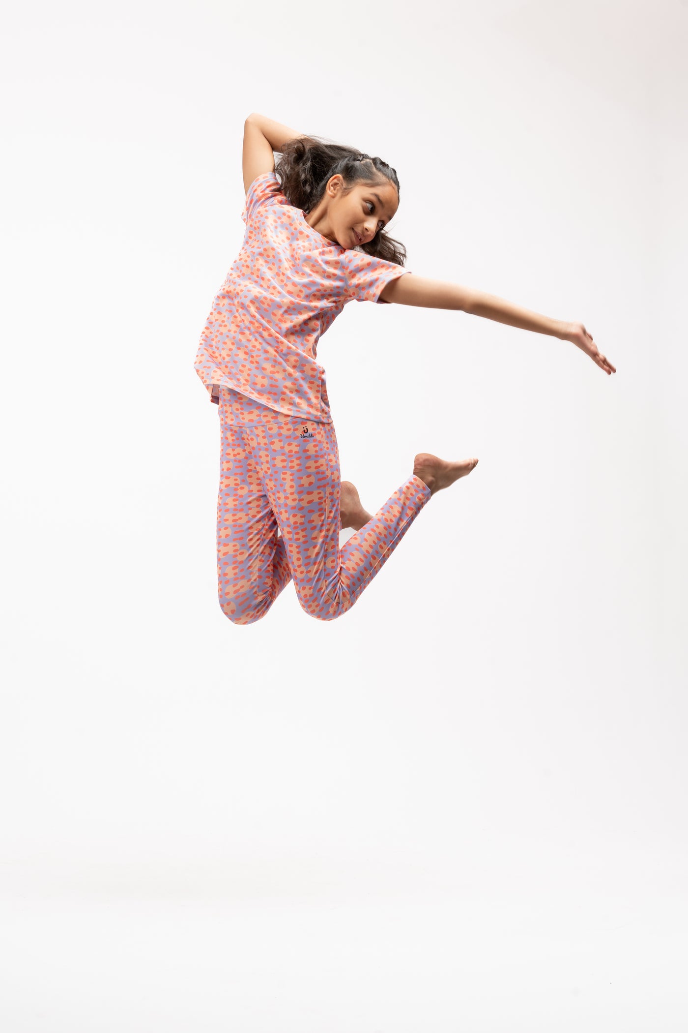 ORANGE POLKA GIRLS TSHIRT