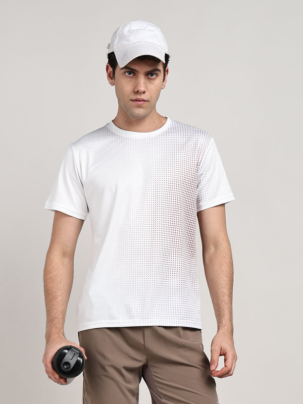 Mens Blush Pixel Fade Tee