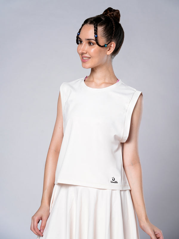 Womens Off White Tank Top