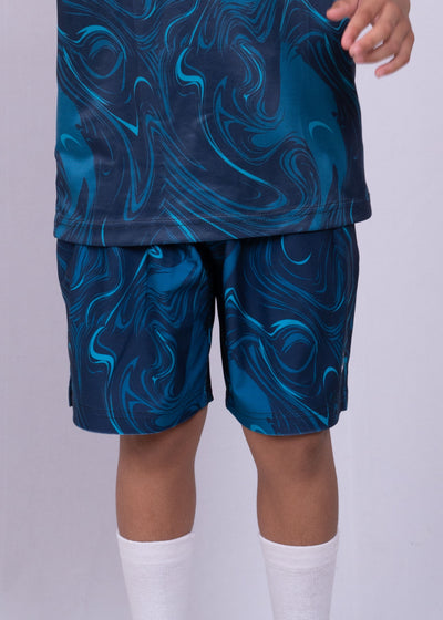BLUE MARBLE ACTIVE SHORTS