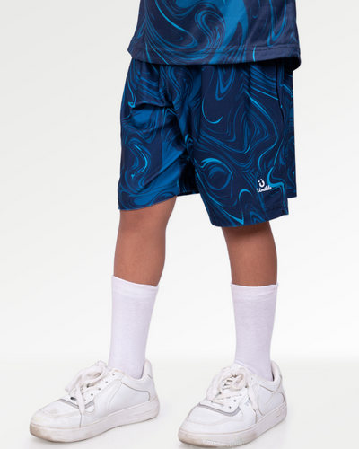 BLUE MARBLE ACTIVE SHORTS