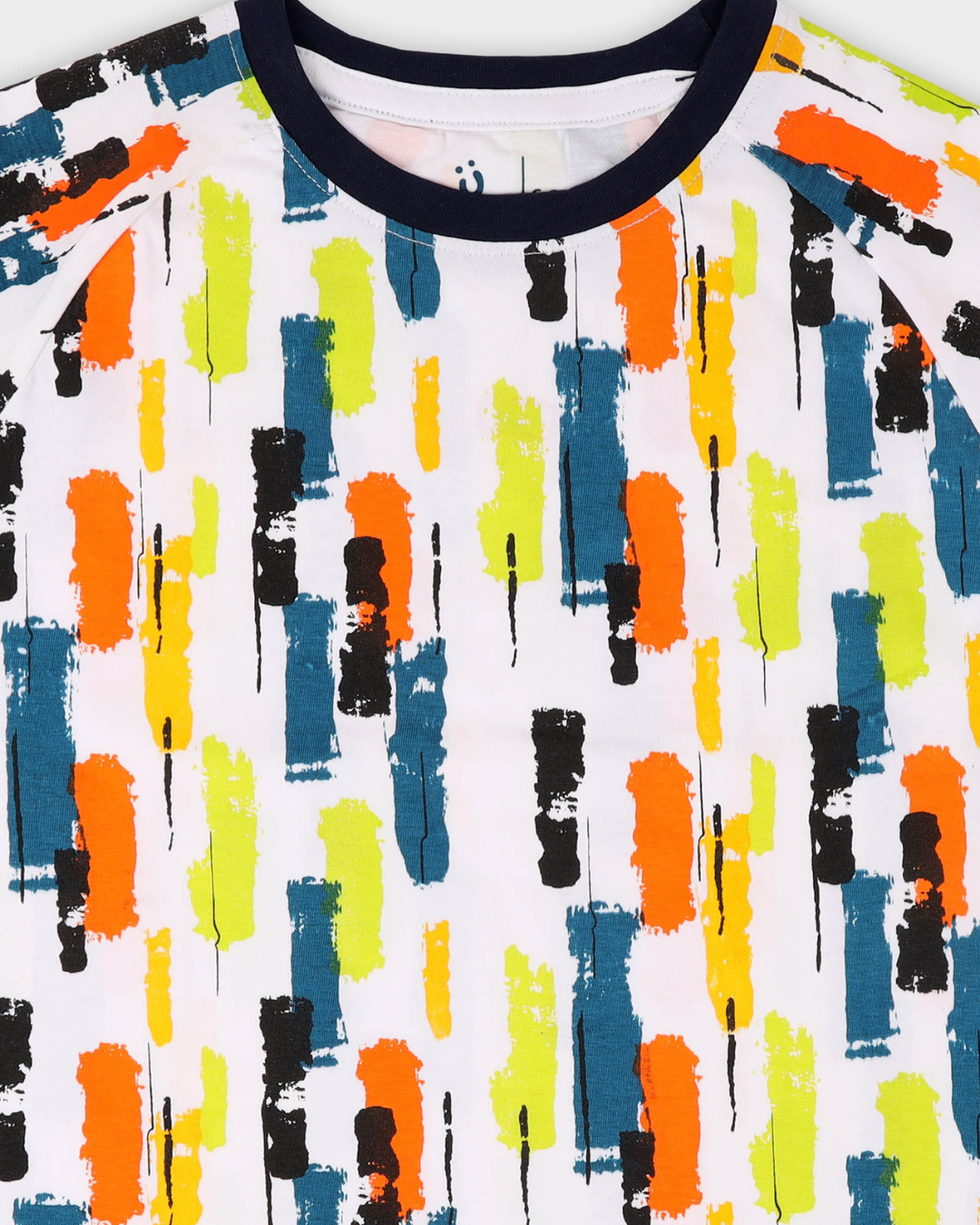 MULTICOLOUR STROKES COTTON TSHIRT