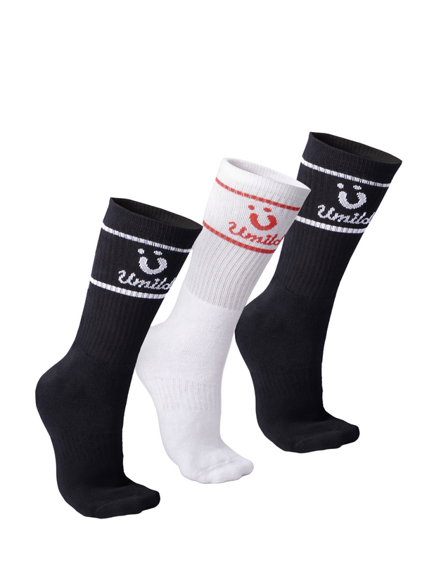 2 Black Air Socks And 1 White Air Socks  (Pack Of 3)